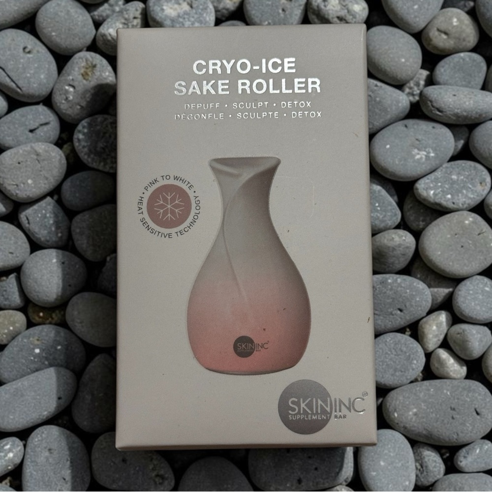 Skin Inc. Cryo-Ice Sake Roller - Pink Cooling Facial Sculpting Tool (NewInBox)
